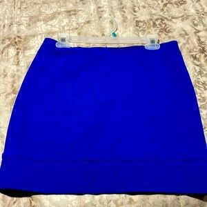 Designer Mini skirt Trina Trunk Royal Blue Wmns Sz 6 NWOT